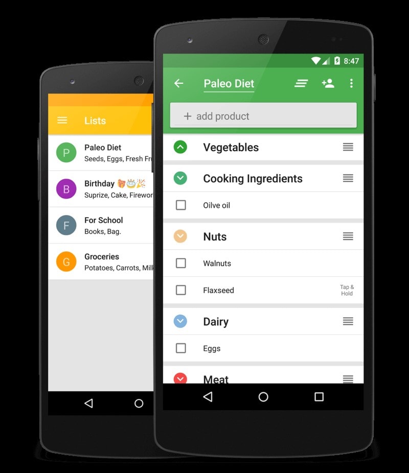 create a grocery shopping list